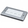 Doublegang Metal Faceplate with 4 Cat6 UTP Module Modules