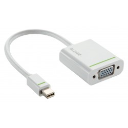 Leitz 63090001 VGA Mini DisplayPort White cable interface/gender adapter