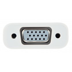 Leitz 63090001 VGA Mini DisplayPort White cable interface/gender adapter