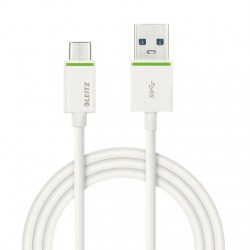 Leitz 63350001 1m USB A USB C Male Male White USB cable