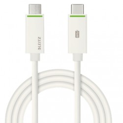 Leitz 63340001 1m USB C USB C Male Male White USB cable