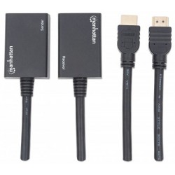 Manhattan 207386 Network transmitter & receiver Black