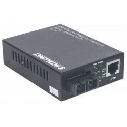 Intellinet 507349 1000Mbit/s 1310nm Single-mode Black network media converter