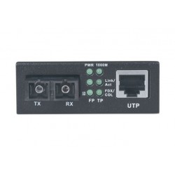 Intellinet 507349 1000Mbit/s 1310nm Single-mode Black network media converter