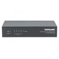 Intellinet PoE-Powered 5x Gigabit Fast Ethernet (10/100) Power over Ethernet (PoE) Black