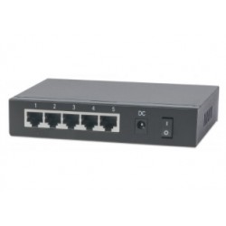 Intellinet PoE-Powered 5x Gigabit Fast Ethernet (10/100) Power over Ethernet (PoE) Black
