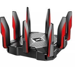 TP-Link Archer C5400X wireless router Gigabit Ethernet Tri-band (2.4 GHz / 5 GHz / 5 GHz) Black, Red