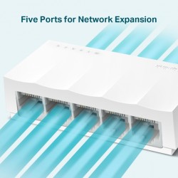 TP-Link LS1005 network switch Unmanaged Fast Ethernet (10/100) White