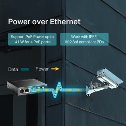 TP-Link 5-Port 10/100Mbps Desktop Switch with 4-Port PoE