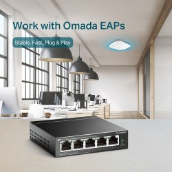 TP-Link 5-Port 10/100Mbps Desktop Switch with 4-Port PoE