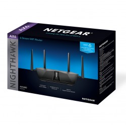 NETGEAR Nighthawk AX5400 wireless router Gigabit Ethernet Dual-band (2.4 GHz / 5 GHz) Black