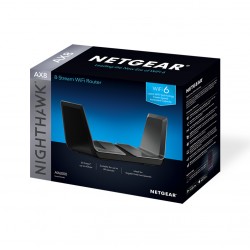 NETGEAR Nighthawk AX8 wireless router Gigabit Ethernet Dual-band (2.4 GHz / 5 GHz) Black