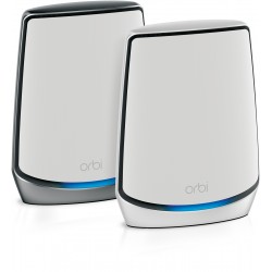 NETGEAR Orbi RBK852 AX6000 WiFi 6 Mesh System Tri-band (2.4 GHz / 5 GHz / 5 GHz) Wi-Fi 6 (802.11ax) Grey, White 8 Internal