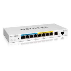 NETGEAR 10-Port Gigabit Ethernet Ultra60 PoE++ Smart Managed Pro Desktop Switch with 1 SFP and 1 Copper Uplink