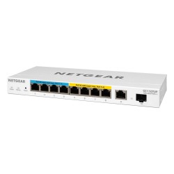NETGEAR 10-Port Gigabit Ethernet Ultra60 PoE++ Smart Managed Pro Desktop Switch with 1 SFP and 1 Copper Uplink