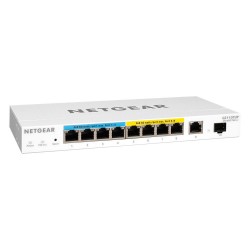 NETGEAR 10-Port Gigabit Ethernet Ultra60 PoE++ Smart Managed Pro Desktop Switch with 1 SFP and 1 Copper Uplink