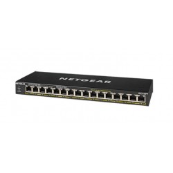 NETGEAR GS316PP Unmanaged Gigabit Ethernet (10/100/1000) Power over Ethernet (PoE) Black