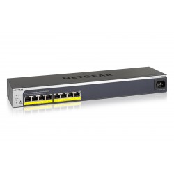 NETGEAR GS408EPP Managed L2 Gigabit Ethernet (10/100/1000) Power over Ethernet (PoE) Black, Grey