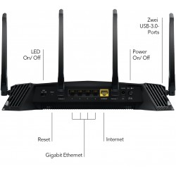 NETGEAR XR500 wireless router Gigabit Ethernet Dual-band (2.4 GHz / 5 GHz) Black