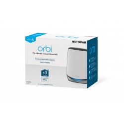 NETGEAR Orbi RBS850 AX6000 WiFi 6 Mesh Sattelite Tri-band (2.4 GHz / 5 GHz / 5 GHz) Wi-Fi 6 (802.11ax) Grey, White 4 Internal