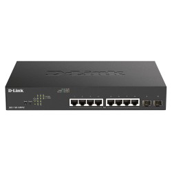 D-Link DGS-1100-10MPV2 network switch Managed Gigabit Ethernet (10/100/1000) Black 1U Power over Ethernet (PoE)
