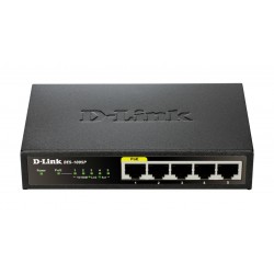 D-Link DES-1005P/E network switch Unmanaged L2 Fast Ethernet (10/100) Black Power over Ethernet (PoE)