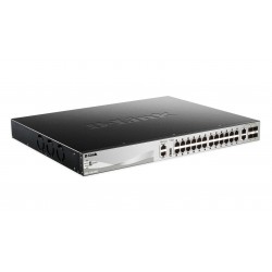 D-Link DGS-3130-30PS Managed L3 Gigabit Ethernet (10/100/1000) Black, Grey Power over Ethernet (PoE)