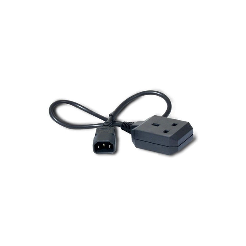APC  Power Cord, C14 to BS1363 (UK), 0.6m
