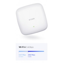 D-Link AX3600 Wi‑Fi 6 Dual‑Band PoE Access Point
