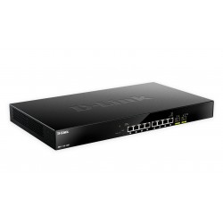 D-Link DMS-1100-10TP network switch Managed L2 2.5G Ethernet (100/1000/2500) Power over Ethernet (PoE) 1U Black