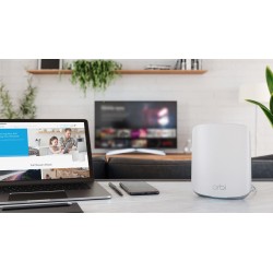 NETGEAR Orbi RBS350 AX1800 WiFi 6 Dual-band Mesh System satelite Dual-band (2.4 GHz / 5 GHz) Wi-Fi 5 (802.11ac) White 2 Internal