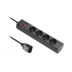 APC PZ42I-GR power distribution unit (PDU) 4 AC outlet(s) Black