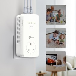 TP-Link TL-WPA8631P PowerLine network adapter 300 Mbit/s Ethernet LAN Wi-Fi White 1 pc(s)