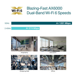 TP-Link Omada AX6000 Ceiling Mount WiFi 6 Access Point