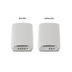 NETGEAR Orbi RBK762S Tri-band (2.4 GHz / 5 GHz / 5 GHz) Wi-Fi 6 (802.11ax) White 5 Internal