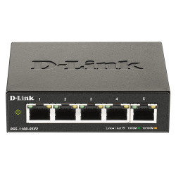 D-Link DGS-1100-05V2 network switch Smart Managed, L2, Gigabit Ethernet (10/100/1000) Black