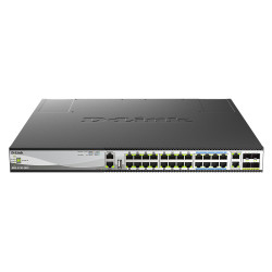 D-Link DMS-3130-30PS Managed L3 10G Ethernet (100/1000/10000) Power over Ethernet (PoE) Black