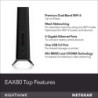ETGEAR 4PT AX6000 WIFI MESH EXTENDER Network repeater Black 10, 100, 1000 Mbit/s