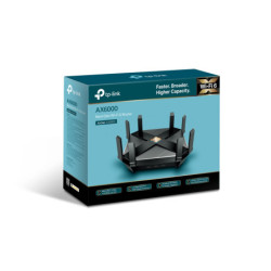 P-Link Archer AX6000 wireless router Gigabit Ethernet Dual-band (2.4 GHz / 5 GHz) Black