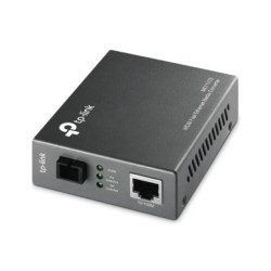 P-Link MC111CS network media converter 100 Mbit/s Single-mode Black