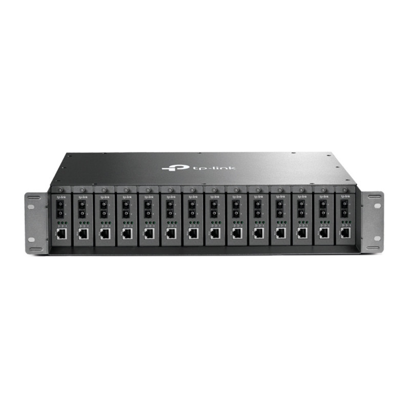 P-Link TL-MC1400 network equipment chassis Black