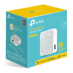 P-Link TL-MR3020 wireless router Fast Ethernet Single-band (2.4 GHz) 4G Silver, White