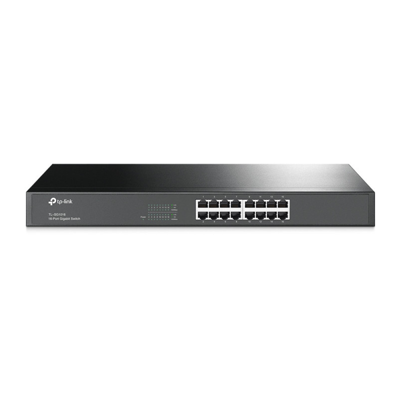 P-Link TL-SG1016 network switch Unmanaged Gigabit Ethernet (10/100/1000) 1U Black