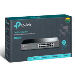 P-Link TL-SG1016D network switch Unmanaged L2 Gigabit Ethernet (10/100/1000) Black