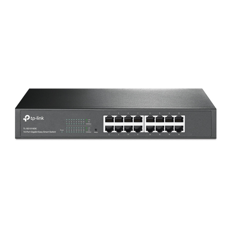P-Link TL-SG1016DE network switch Managed L2 Gigabit Ethernet (10/100/1000) Black