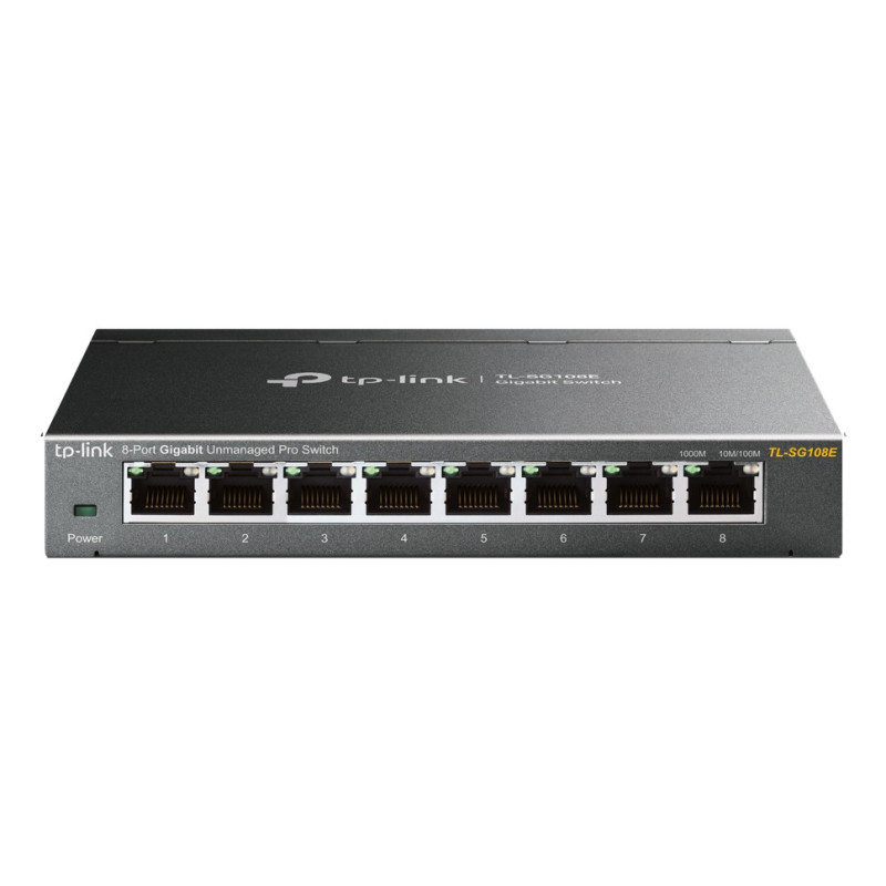 P-Link TL-SG108E network switch Managed L2 Gigabit Ethernet (10/100/1000) Black