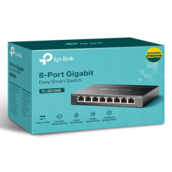 P-Link TL-SG108E network switch Managed L2 Gigabit Ethernet (10/100/1000) Black