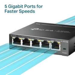 P-Link TL-SG105E network switch Managed L2 Gigabit Ethernet (10/100/1000) Black