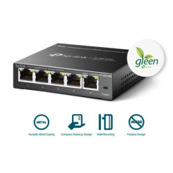 P-Link TL-SG105E network switch Managed L2 Gigabit Ethernet (10/100/1000) Black