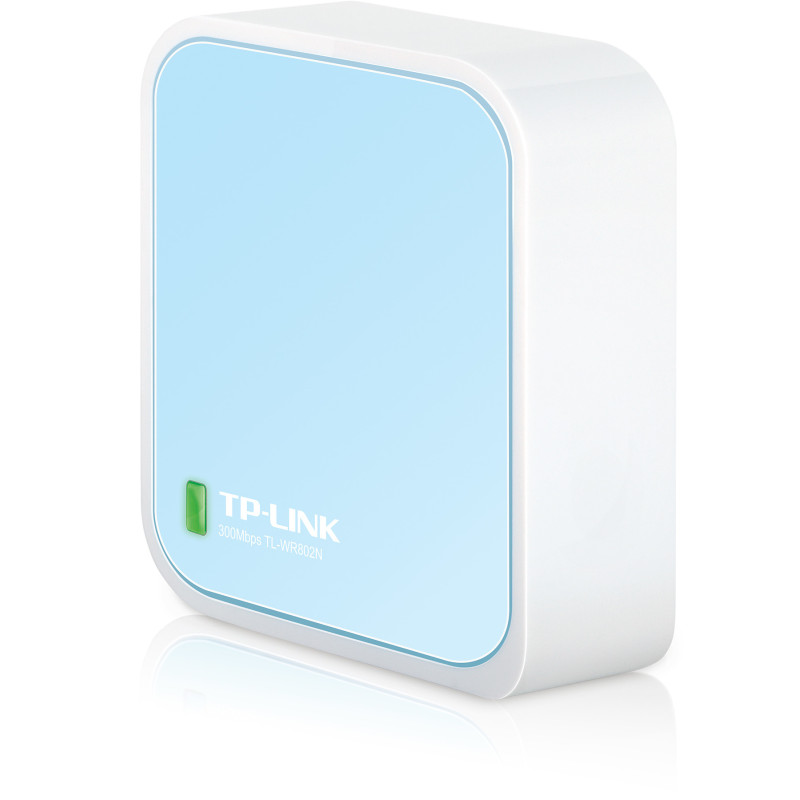 P-Link TL-WR802N wireless router Fast Ethernet Single-band (2.4 GHz) Blue, White